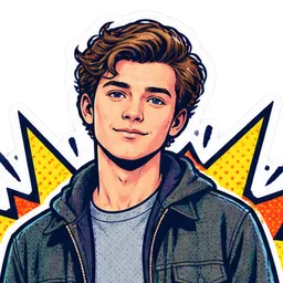 Tye Sheridan, drawn as a comic character