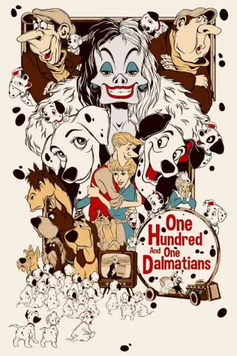 One Hundred and One Dalmatians (1961) poster